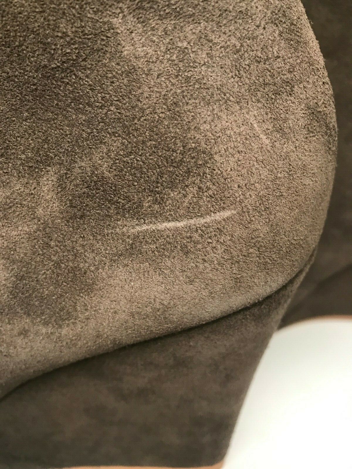 ZARA Basic Collection Leather Zip Ankle Wedge Boo… - image 6