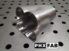 4 Into 1 Weld On Merge Collector 1.75 Inlet 2.5 Outlet 304 Stainless Steel