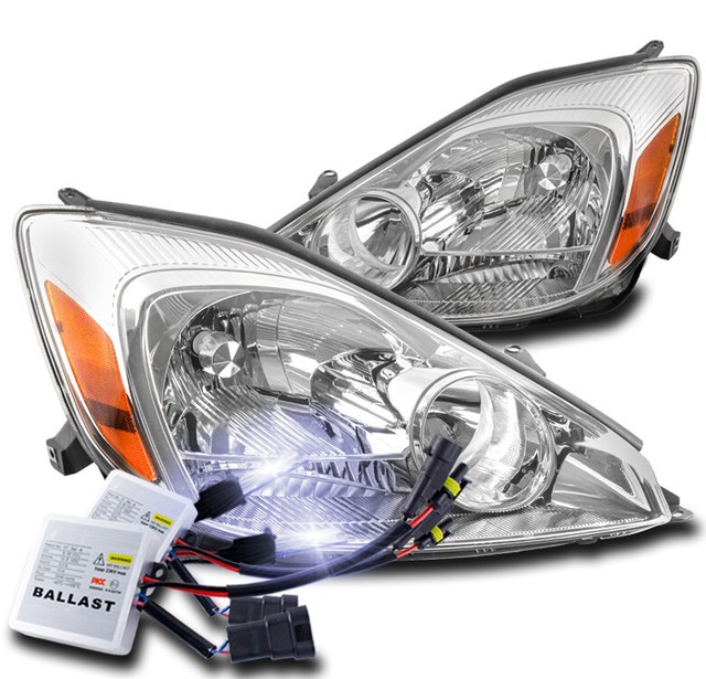FOR 2004 2005 TOYOTA SIENNA MINI VAN CHROME REPLACEMENT HEADLIGHTS 10K HID KIT EBay