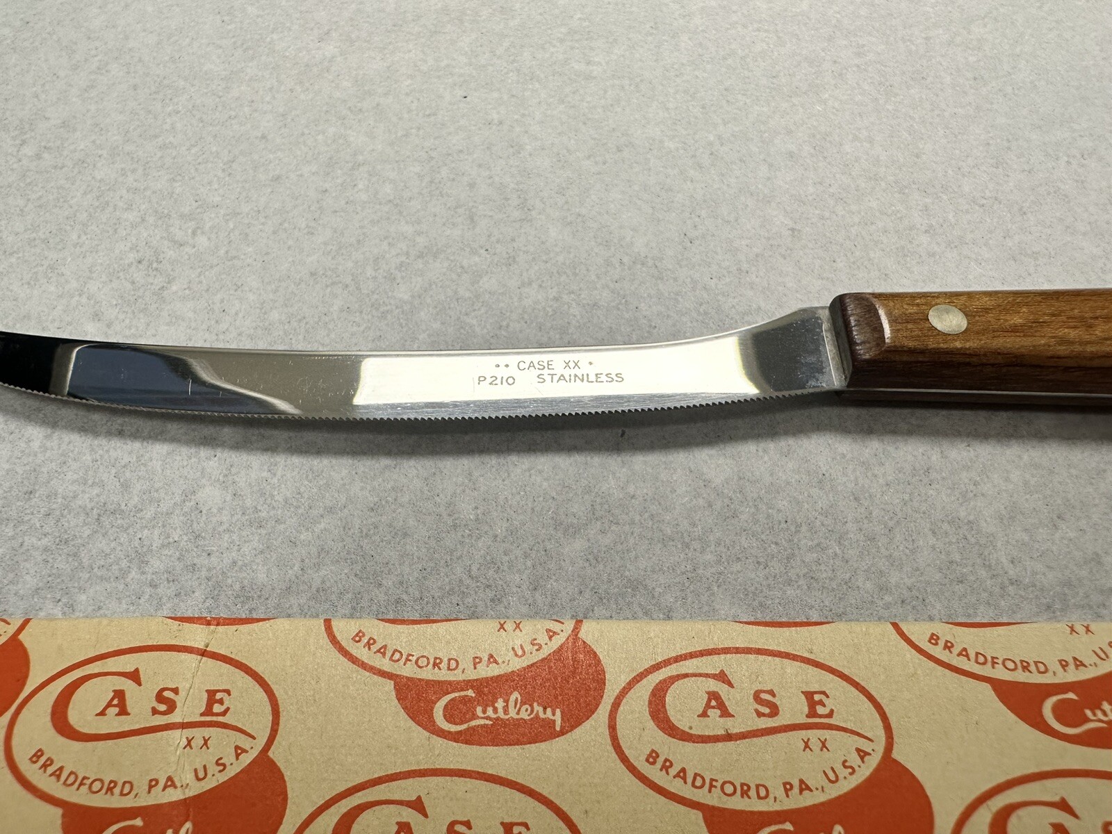Vintage CASE XX P210 Tomato/Fruit Knife, Concave Ground Stainless eBay