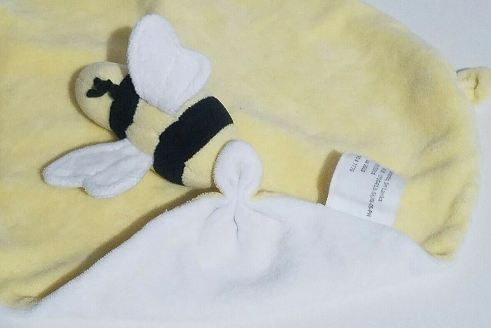 Burt's Bees Abejorro Peluche Bebé Lovey Manta de Seguridad Juguete Amarillo Negro Blanco Foto 2 de 4