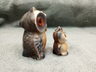 Vintage Roseline California Pottery Big Eyed Owls USA — photo 4