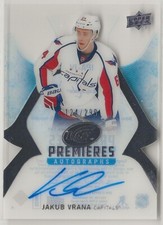 2016-17 Upper Deck Ice Ice Premieres Autographs Rookie IPAJV Jakub Vrana 124/299
