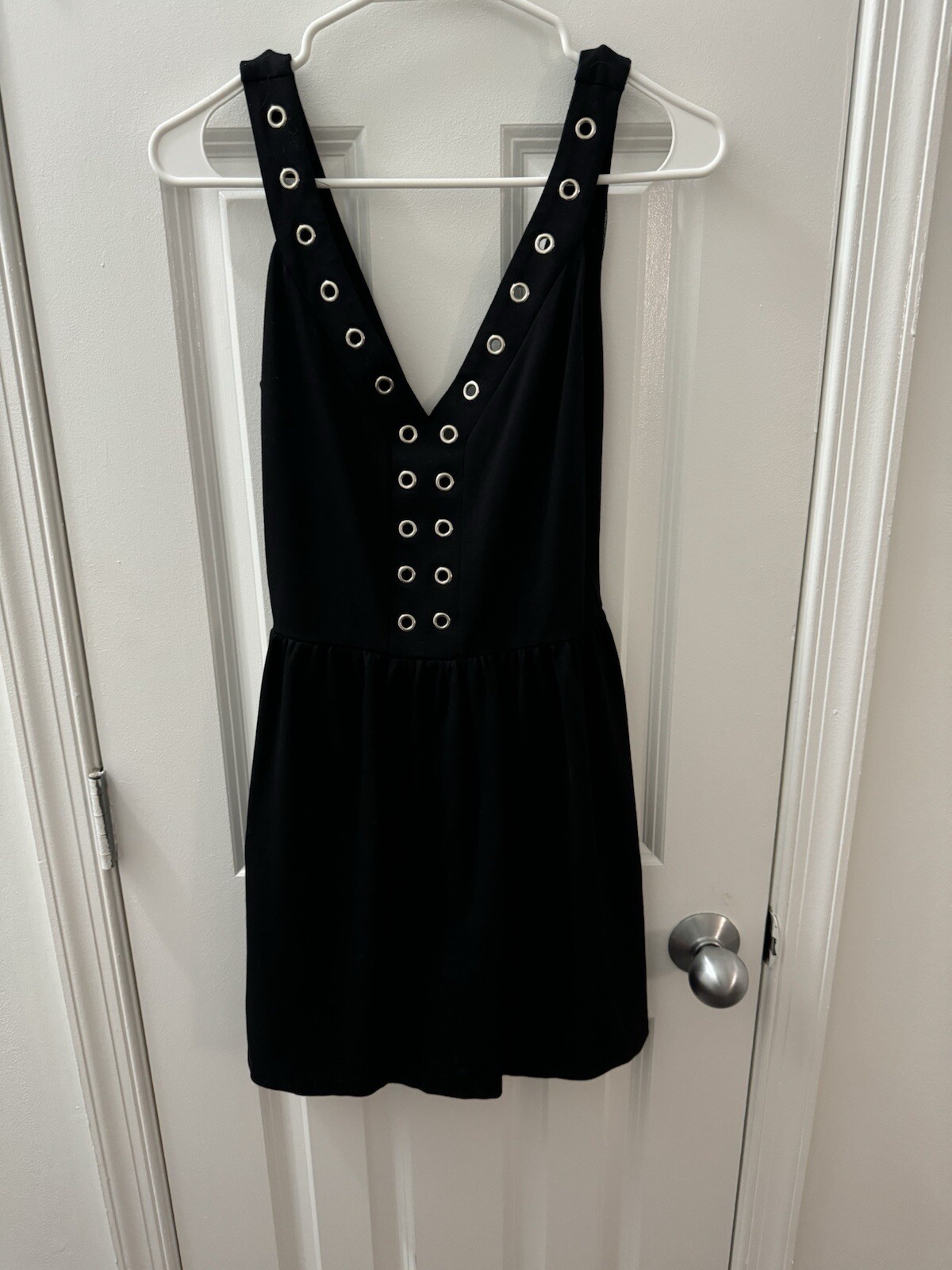 Sleeveless Black Low Cut Cocktail Dress Size Small by Live Ady-image