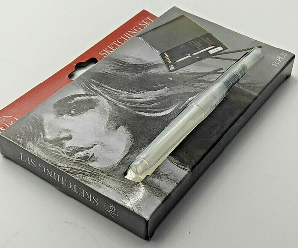 13 Teiliges Graphitstifte Bleistifte Set Zeichenstifte Inklusive Spitzer In Dose-image