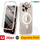 For iPhone 16 Pro Max 15 14 13 Shockproof 360° Full Body Magnetic Case Cover