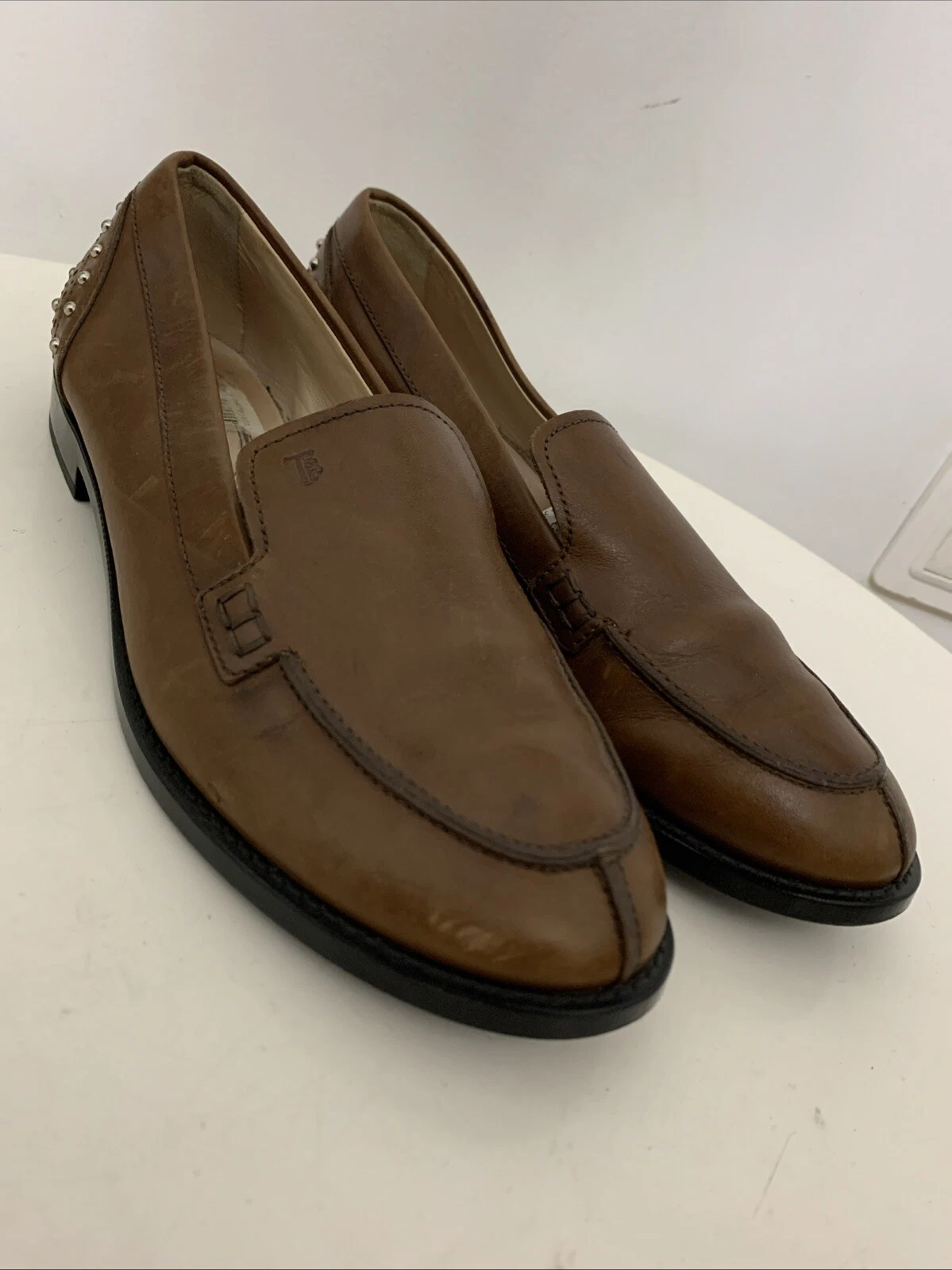 TOD’S Mocassini donna Tod's in pelle taglia 6 marrone Made in Italy 36 5