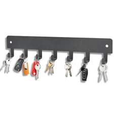 1 Pack Key Holder for Wall Adhesive, Key Holder On Wall with 7 Hooks Key 
