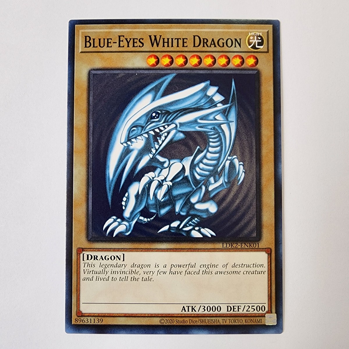遊戯王OCG デュエルモンスターズ 2024 Yu-Gi-Oh! Blue-Eyes White Dragon Blue-Eyes White Dragon (Version 2) - LDK2-ENK01 - NM - Common
