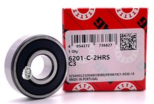 NEW 6201 C 2HRS C3 FAG DEEP GROOVE BALL BEARING, RUBBER SELAED 32x32x10 mm