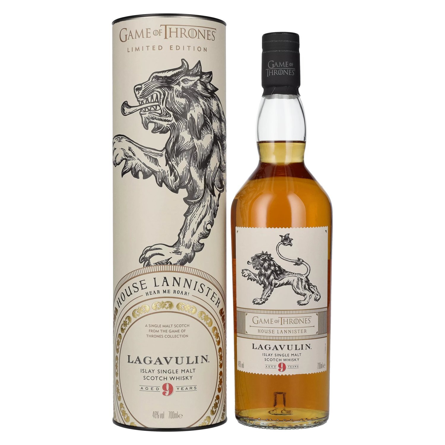 Lagavulin 9 Years Old GAME OF THRONES House Lannister Single Malt Collection 46%