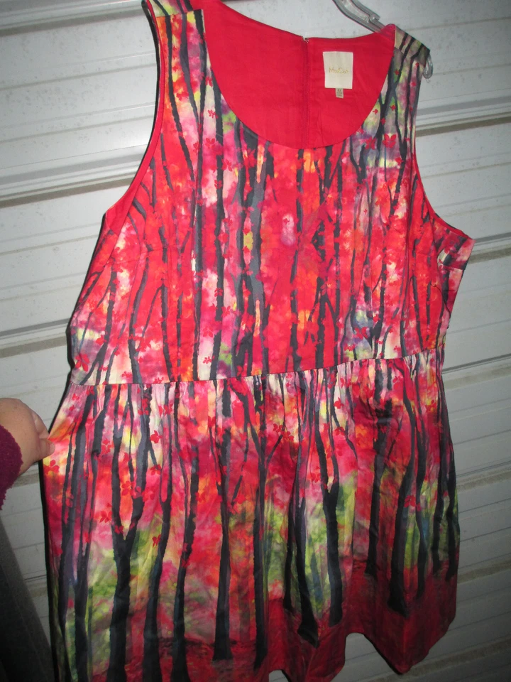 RareModcloth 4X Plus Size Enchanted Forest Mod Cloth A-Line Dress Retro Womens - Image 2 of 4