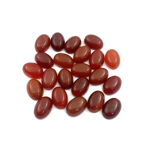 Lot De 25 Rubis Naturels Ovale Du Mozambique - Certifiés GIR - 7x5 Mm - Vrac
