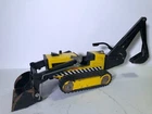 Vintage Tonka 810659 Loader Backhoe Trencher total 17 in. long pressed steel