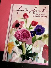 HAPPY BIRTHDAY FOR MY FRIEND You  re Such A Blessing 5  x7  Hallmark Greeting Card