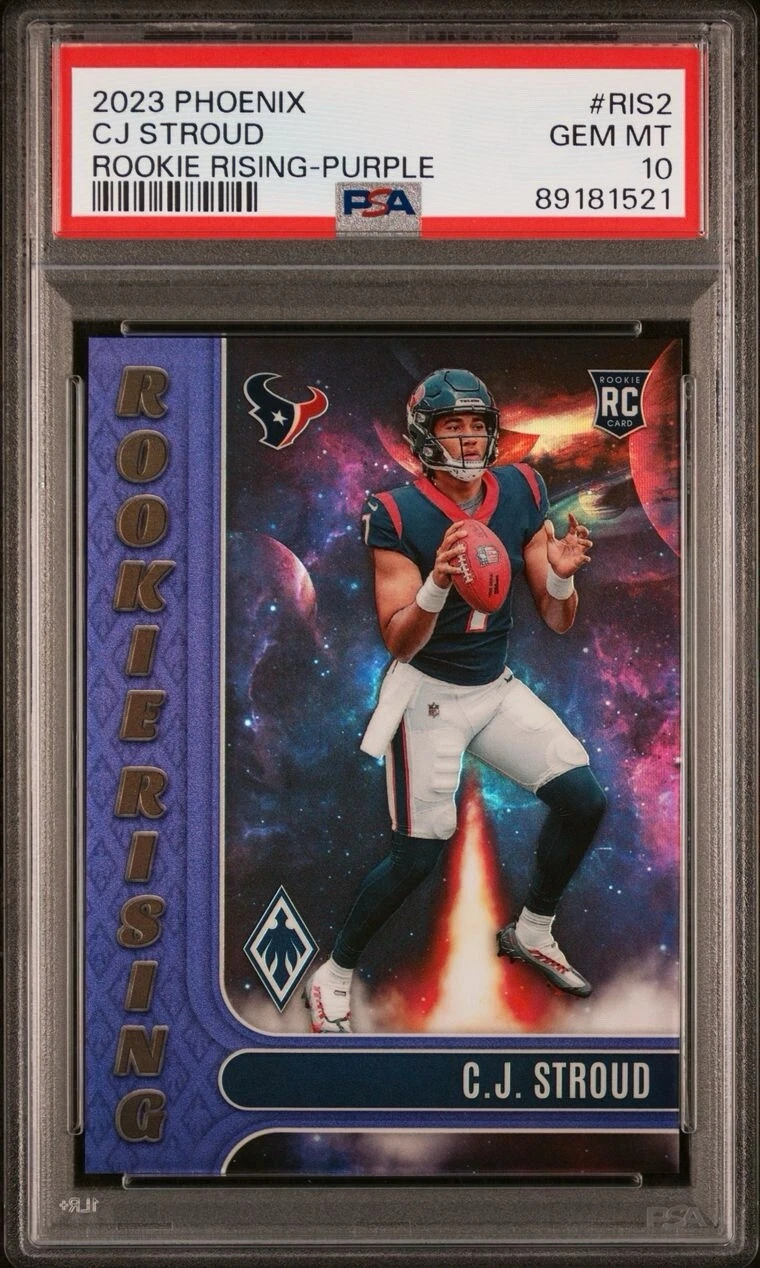 CJ Stroud Panini Phoenix Rookie Rising #RIS2 Purple