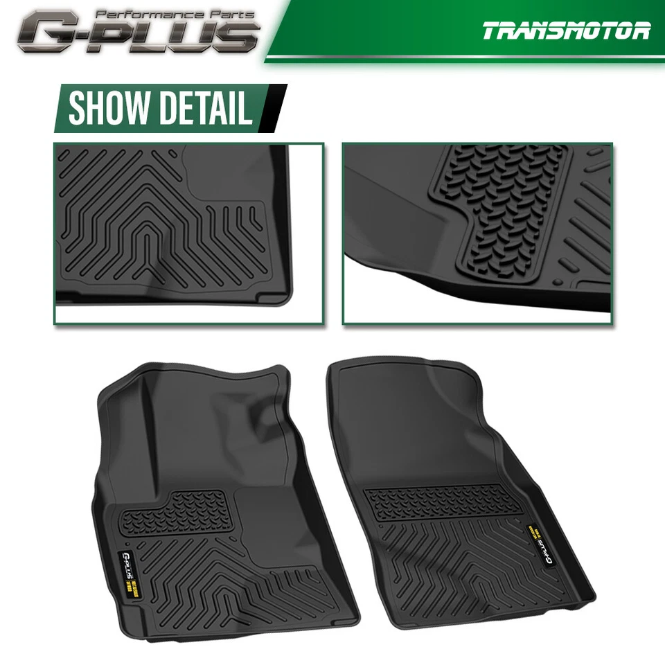 Fit 09-13 Toyota Corolla/Matrix 09-10 Pontiac Vibe TPE All Weather Floor Mats - Image 3 of 4