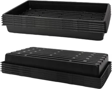 Extra heavy-duty seed starting trays, reusable propagation flat trays