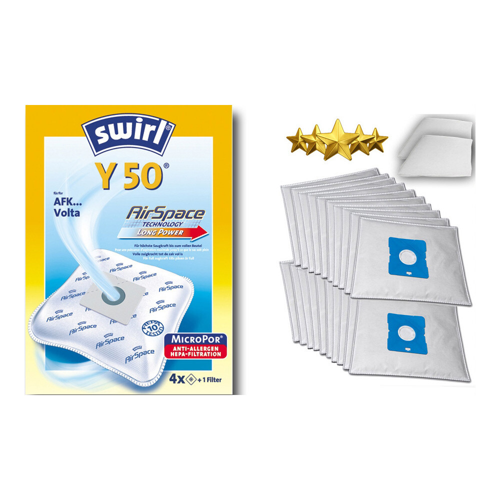 4 Beutel SWIRL Y 201 MicroPor Staubsaugerbeutel Y201 Frei Haus Per Brief