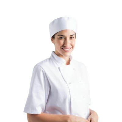 Chef Works Unisex Mütze - leicht - in weiß Größe OS