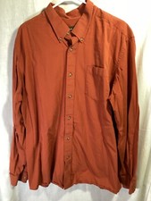 Eddie Bauer Brown 2XL Long Sleeve Cotton Button Down Shirt B18