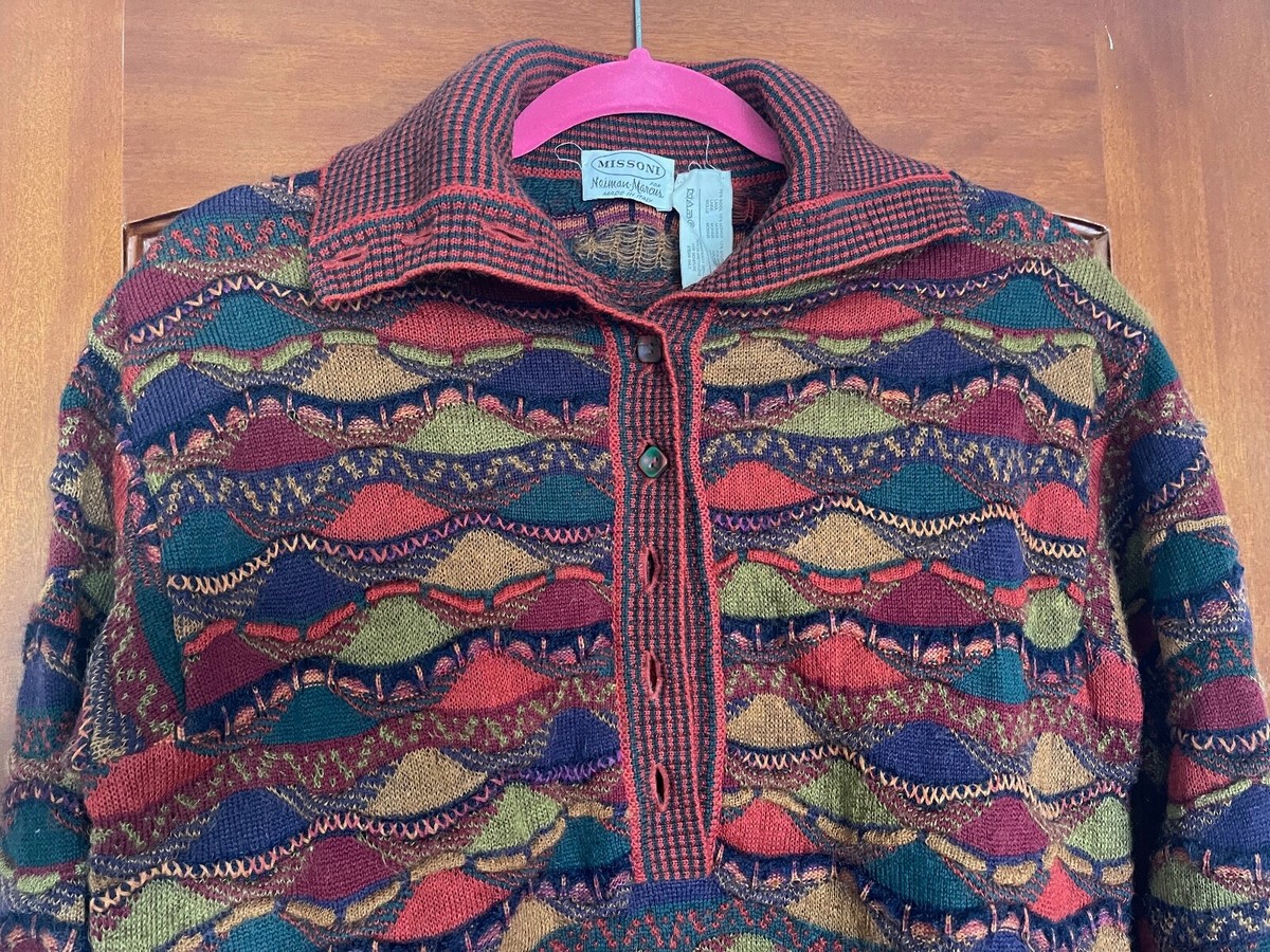 Missoni for Neiman Marcus Wool Mohair Blend Pullover Turtleneck