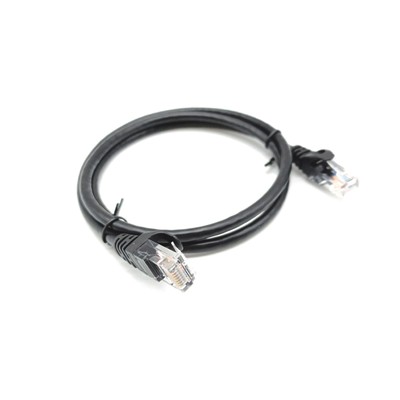Amazon Basics Ethernetkabel Cat6 knickgeschützt 91 cm 5 Stück Schwarz