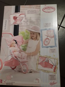 baby annabell tri pushchair