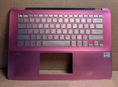 Genuine Sony Vaio SVF14A Series Palmrest Pink Backlit Keyboard 3XGD5PHN0B0