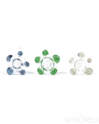 White Rhino Glass Screens | Flower | Assorted Colors | Size Small (30 Pack)
