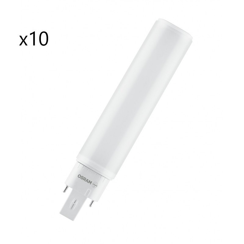 Ampoules LED OSRAM Dulux D26 10W 3000K 990Lm G24d-3 Référence 558564