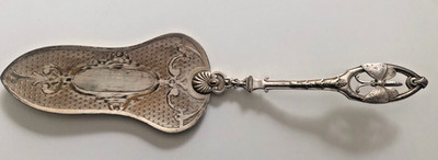Tortenheber Kuchenschaufel WMF ,800er  silber, Gründerzeit 29,5cm  Schmetterling