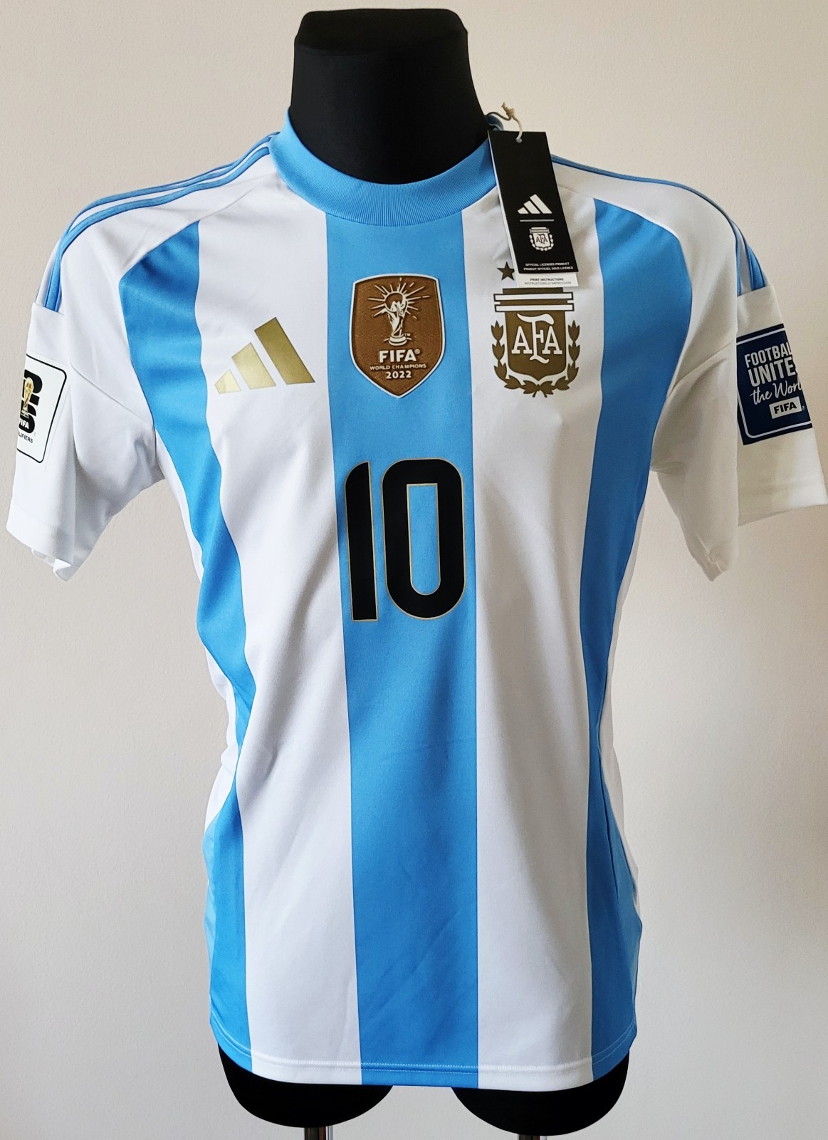 Argentina 2024-2025 Home football Adidas Fan shirt #10 Messi size Medium M