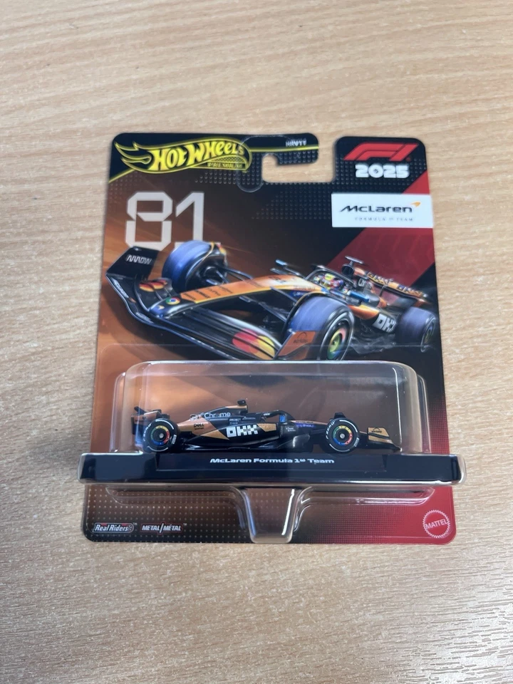 Mattel Hot Wheels Premium 2025 F1 McLaren Formula One Team #81 Oscar Piastri NEW