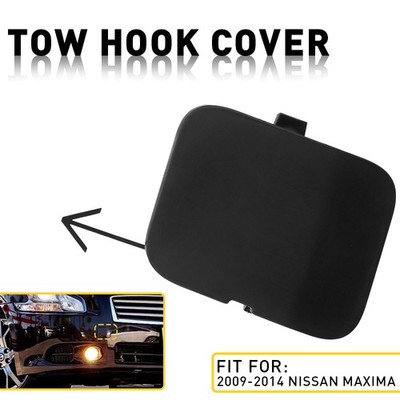 2009-2014 Fit Maxima Nissan Front Tow Bumper Eye Hook Access CapBlack Cover