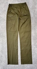 Boy Scouts Pants Youth 18 Green Official Uniform Cargo Twill 29" waist 35" unhem