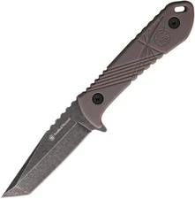 Smith & Wesson H.R.T. Fixed Blade Tan 3.13" Stainless Rubber Fixed Blade Knife
