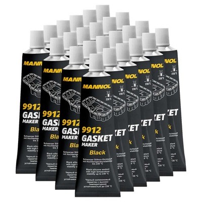 Dichtungsmittel schwarz 24 x 85 g Silikon MANNOL 9912 Dichtung Dicht Dichtmasse