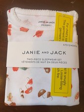 NWT Janie And Jack autumn Pajamas set 6-12 mo