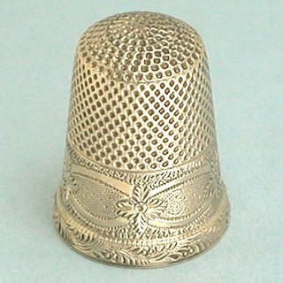 Pretty Antique 14 Kt Gold Thimble American Circa 1890
