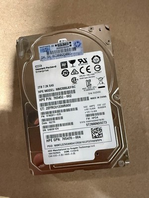 HPE MM2000JEFRC 2TB SAS 12Gb/s 2.5'' 765452-002 