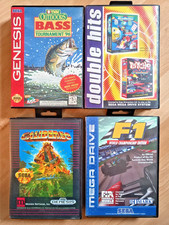ebay® Auktion 206296479045 | Original Sega-Mega-Drive-Spiele: Bass Tournament96, Caliber 50, F 1, Double Hits Thumbnail of ebay® auction 206296479045 | Original Sega-Mega-Drive-Spiele: Bass Tournament96, Caliber 50, F 1, Double Hits
