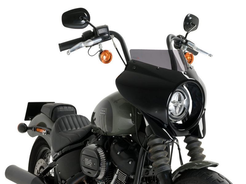 Puig Fairing With Dk Smoke Screen Harley Davidson Softail Street Bob FXBB 21-24