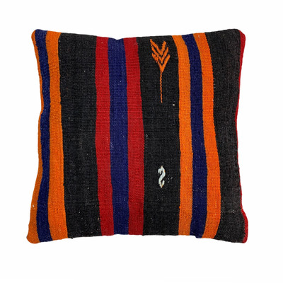 Einzigartige Kelim-Kissen,Turkish Kilim Pillow,16'×16' Funda De Cojín Kilim