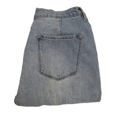 KanCan High Rise Vintage 90s Flare Denim Jeans Raw Hem Stone Wash Size 11 / 29