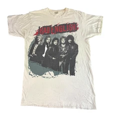 Vintage 80s Bad English T Shirt 1989 Bad English Album White Screen Stars Medium