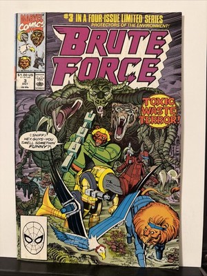 Brute Force #3 (1990) Protectors of the Environment!  Toxic Waste Terror!