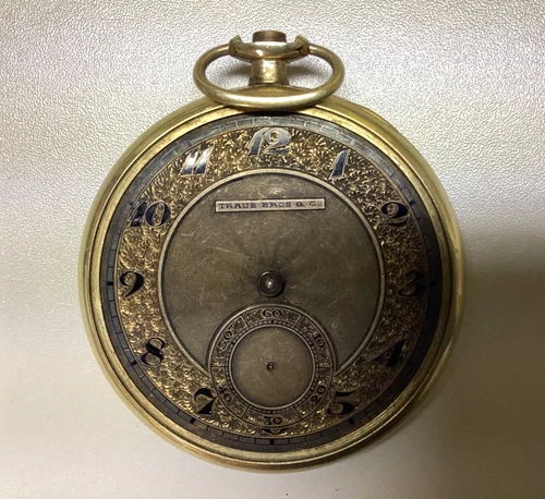 Traub Bros And Co. Watch Company Antique Pocket Watch/Longines Movement Parts