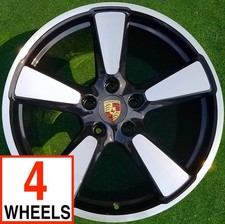 Perfect Factory Porsche 911 Wheels 20 Inch Sport Classic Ii Oem 991 Turbo S Set