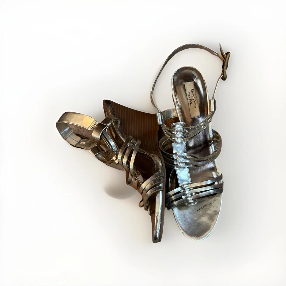 Simply Vera Vera Wang Women's Tan Wedge Heel Slide Sandals - Image 4 of 4